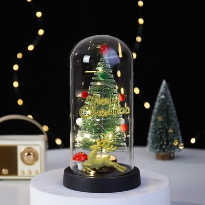 Christmas Gift LED Light Illumination Decorative Ornament Mini Christmas Tree De