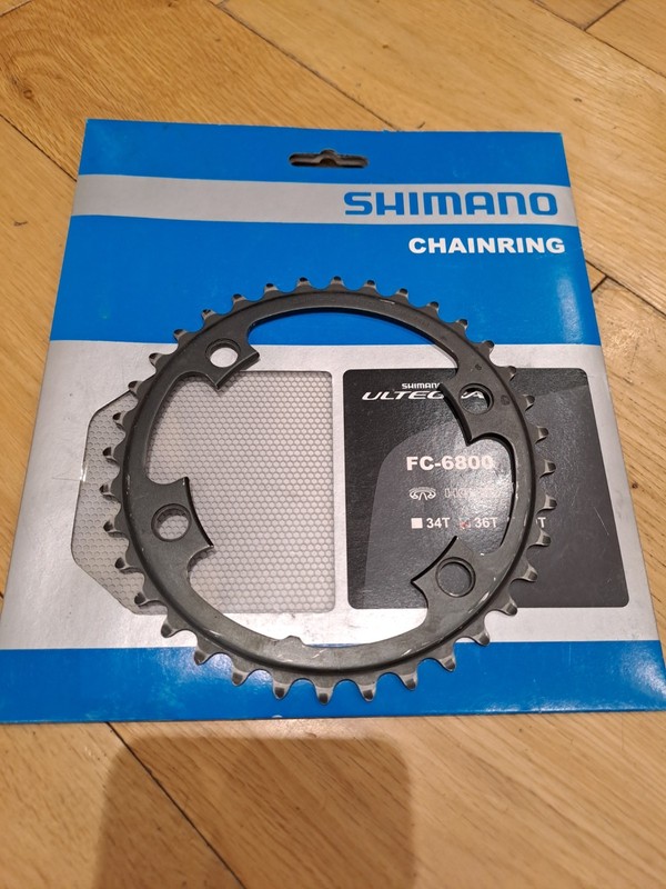 Shimano Ultegra FC-6800 36T MA Inner Chainring 11 Speed Road Bike - Black