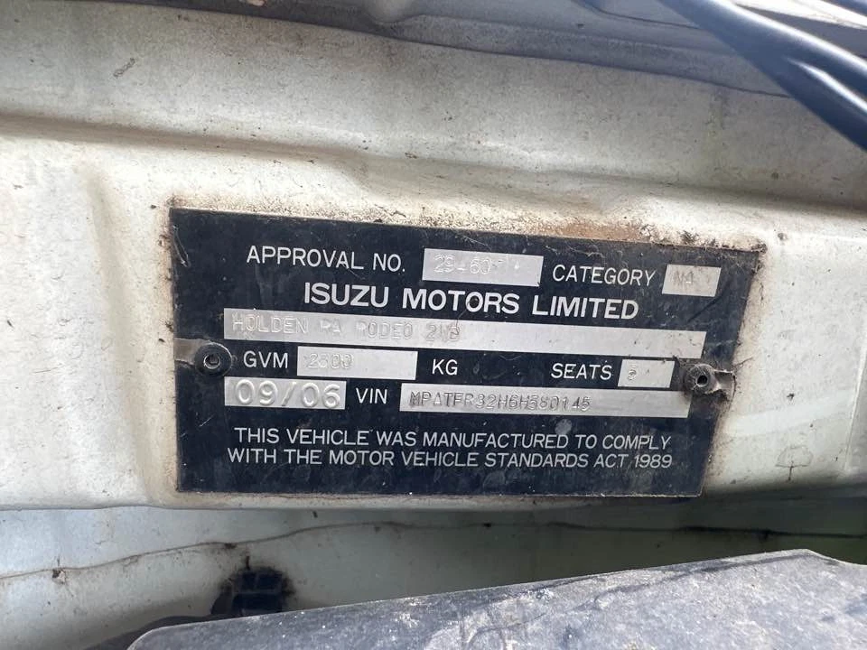 2006 Holden Rodeo RA AC Control Manual Climate Unit 03-08 D-Max #B580 - image 2 of 4