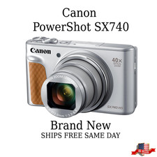 Canon PowerShot SX740 HS 4K Digital Point Shoot Compact Camera 20.3MP Silver NEW