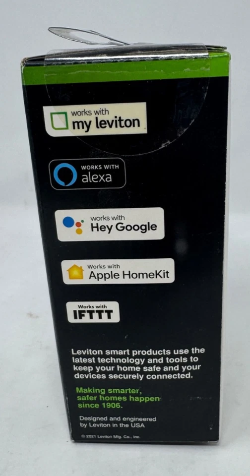 Leviton Decora Smart Dimmer 2nd Gen - WiFi Certified (R02-D26HD-1RW) (E10032445) - Image 3 of 4