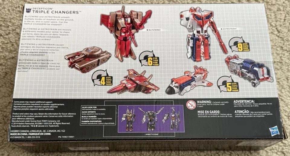 TRANSFORMERS PLATINUM EDITION ASTROTRAIN BLITZWING Triple Changers Decepticon - Image 3 of 3