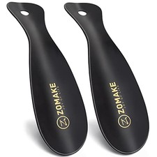 Metal Shoe Horn,Small Travel Shoehorn for Men Women Kids,2 Pcs Portable Shoe