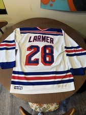 Vintage New york Rangers Gerry Cosby Jersey 28 Steve Larmer Mens Medium