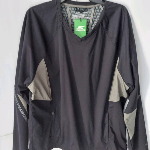 New Sketcher's Performance Go Shield Lightweight Golf Jacket Black And Gray XL