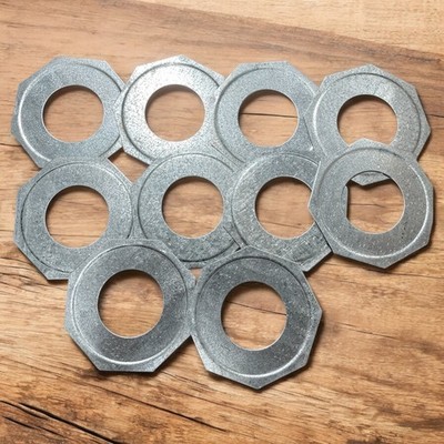 Raco 3 to 2 in. Reducing Washer Lot of 10 Steel Conduit Fittings NEW Fast Ship