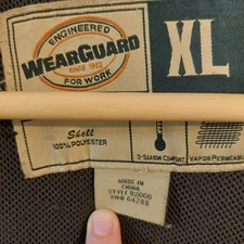 vintage WearGuard Work Jacket Men's XL Blue Polyester 3 Season Zip Front