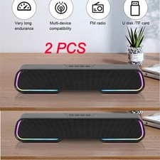 NEW Bluetooth Surround Sound Bar with Wireless Subwoofer  Multi-Source Playback