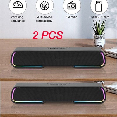 NEW Bluetooth Surround Sound Bar with Wireless Subwoofer & Multi-Source Playback