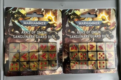 2x Sanguinary Guard Blood Angels Arks Of Omen Würfel Set Warhammer 40K 2023 GW OOP
