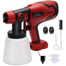 Paint Sprayer for Milwaukee M18 18V Battery, Cordless HVLP Yellow