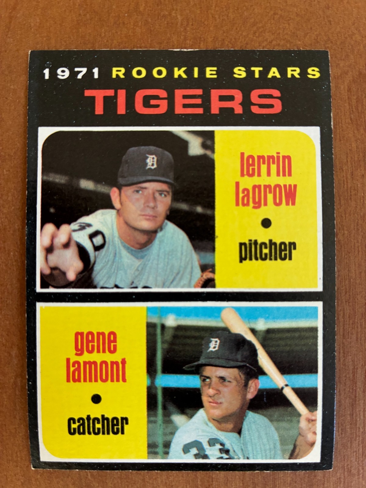 1971 Topps #39 Tigers 1971 Rookie Stars (LaGrow / Lamont)