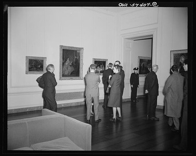 Washington D.C. National Gallery of Art French Journalists Visit 1945