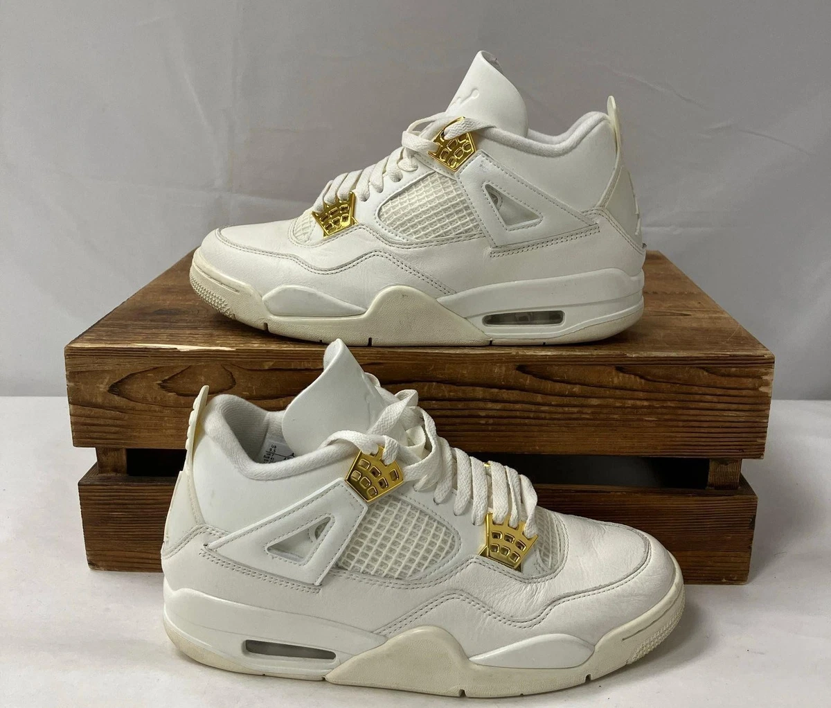 Jordan 4 Retro Metallic Gold W for sale | eBay