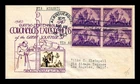 1940 CORONADO CUARTO CENTENNIAL FIRST DAY COVER ALBUQUERQUE CACHET