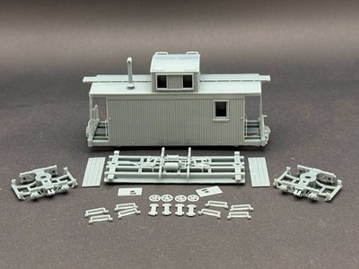 PFM  Sn3  D&RGW SHORT CABOOSE 完成品 Gato Model Works HOn3 D&RGW Short Caboose Kit - Optional Interior