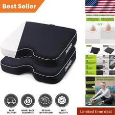 Ergonomic Waterproof Stadium Cushions - Comfortable Portable 2 Pack