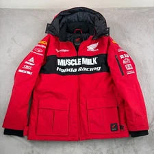 Troy Lee Designs HRC Honda Racing Muscle Milk Team Parka Jacket Mens 3XL Hooded