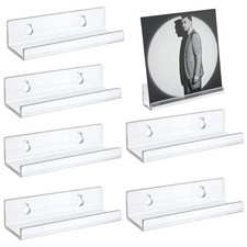 4-20Pack Vinyl Record Shelf Wall Mount, 12Inch Clear Acrylic Album Record Holder