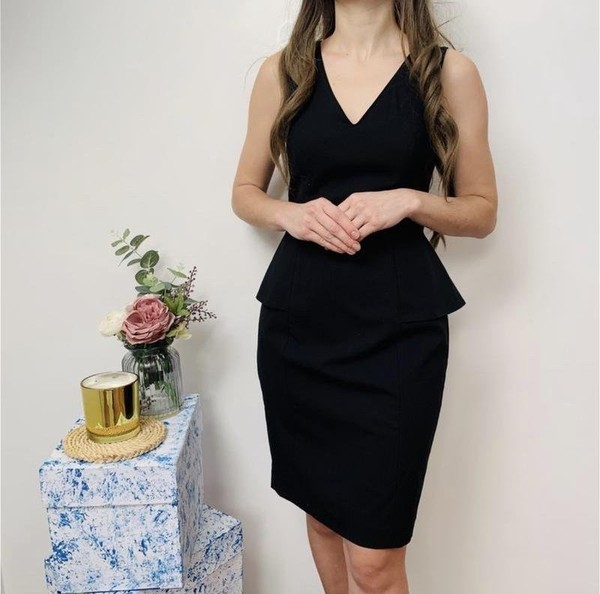 Women Banana Republic Dress Black Wool 34 / XS /