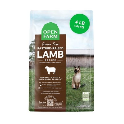 Open Farm Pasture-Raised Lamb Grain-Free Dry Cat Food, Humanely Raised Lamb