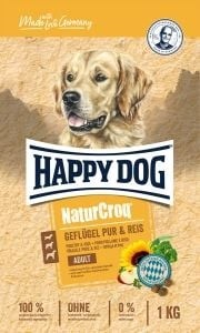 Happy Dog Hundefutter NaturCroq Geflügel pur & Reis Inhalt: 1kg