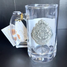 Harry Potter - Butterbeer Glass - Mug - Pewter Shield - Wizarding World *NEW*