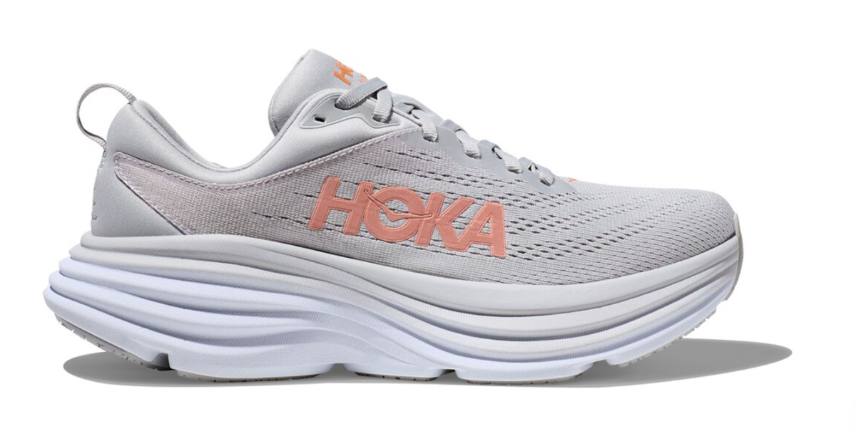 CLEARANCE!! Hoka Bondi Womens Running Shoes (B Standard) (Harbor  Mist/Lunar Ro