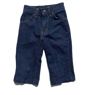 VTG LEVIS Big E Orange Tab Denim Jeans Kids Talon Zipper Levi's