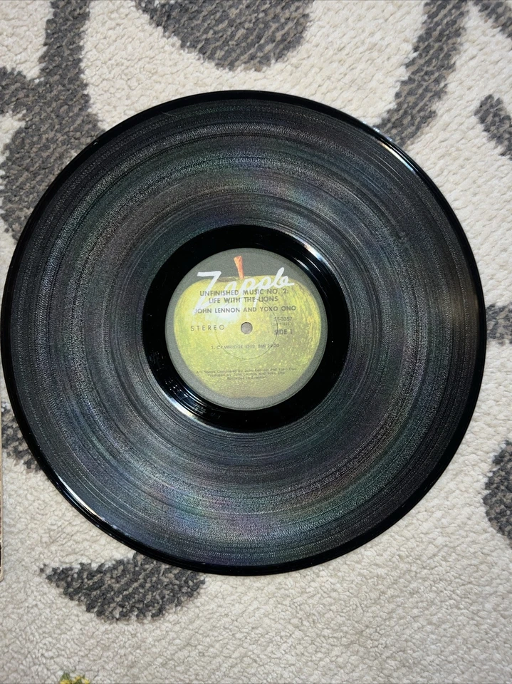 JOHN LENNON / YOKO ONO Unfinished Music No. 2 Life With The Lions LP Vinyl - Imagem 3 de 4