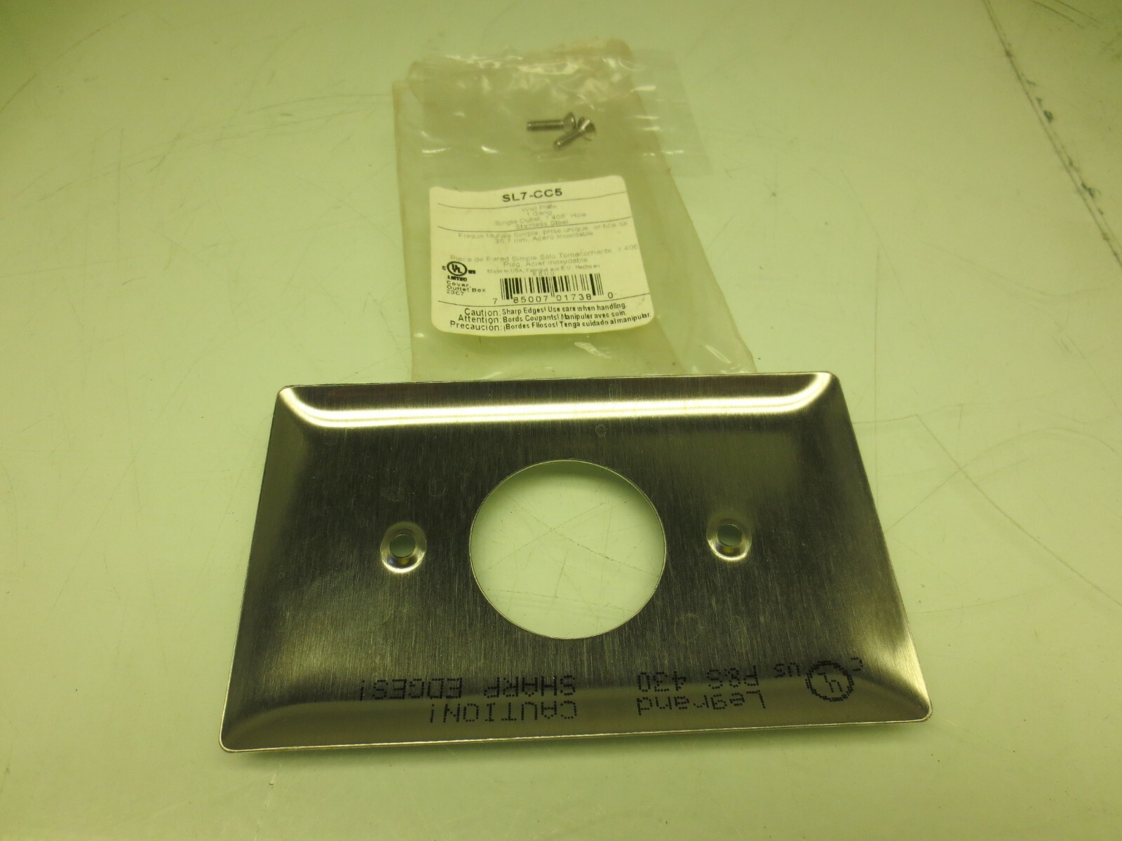SL7CC5 STAINLESS OUTLET COVER 1 GANG 23/4" x 41/2" eBay