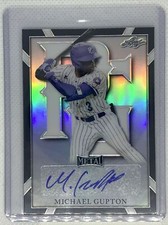2021 LEAF PERFECT GAME METAL BLACK REFRACTOR MICHAEL GUPTON AUTO #4/15