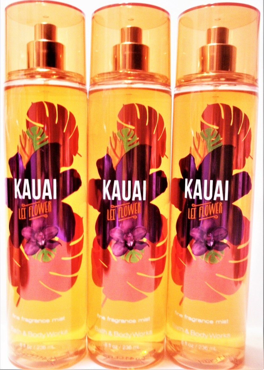 Bath Body Works KAUAI LEI FLOWER Fine Fragrance Mist, 8 fl. oz