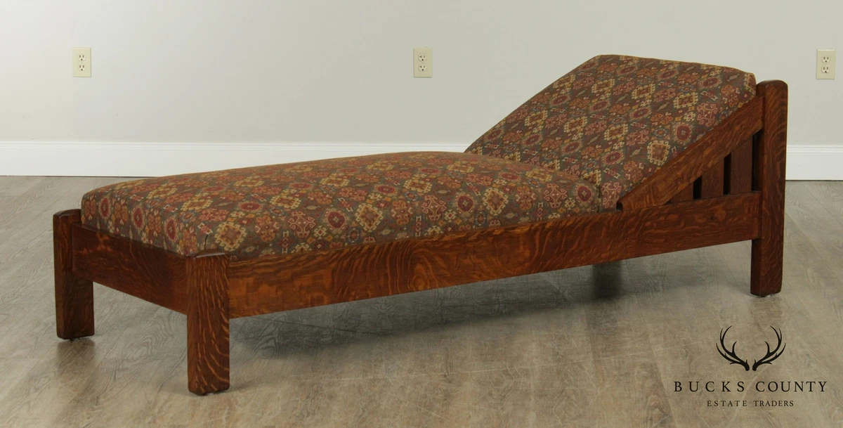 Mission style chaise lounge deals