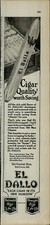 1922 El Dallo Cigars Cigar Quality Worth Saving Vintage Print Ad 3718
