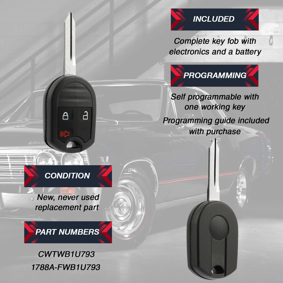 2 For 2007 2008 2009 2010 2011 2012 2013 2014 2015 Ford Edge Car Remote Key Fob Foto 4 de 4