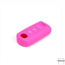 Silikon Cover Schutzhülle für Mazda Autoschlüssel, rosa