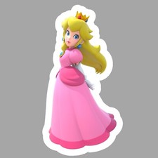 Princess Peach, Super Mario, Nintendo, Fun Adorable Glossy Vinyl sticker, Decal