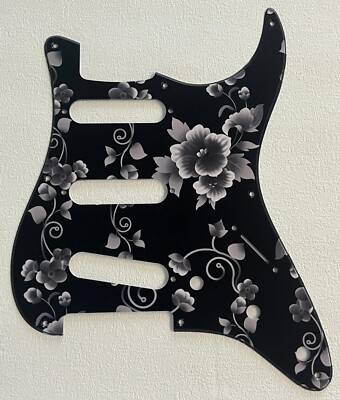 For US Fender 57' 8 screw Stratocaster Guitar Pickguard,Flower Pattern