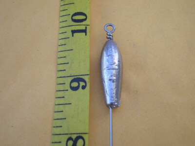 12 PCS. NO SNAG BOTTOM BOUNCER, TROLLING SINKER 3/4 OZ. S. STEEL WIRE .045X10''
