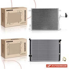 Radiator & AC Condenser Cooling Kit for INFINITI EX35 08-12 FX35 QX50 QX70 Auto.
