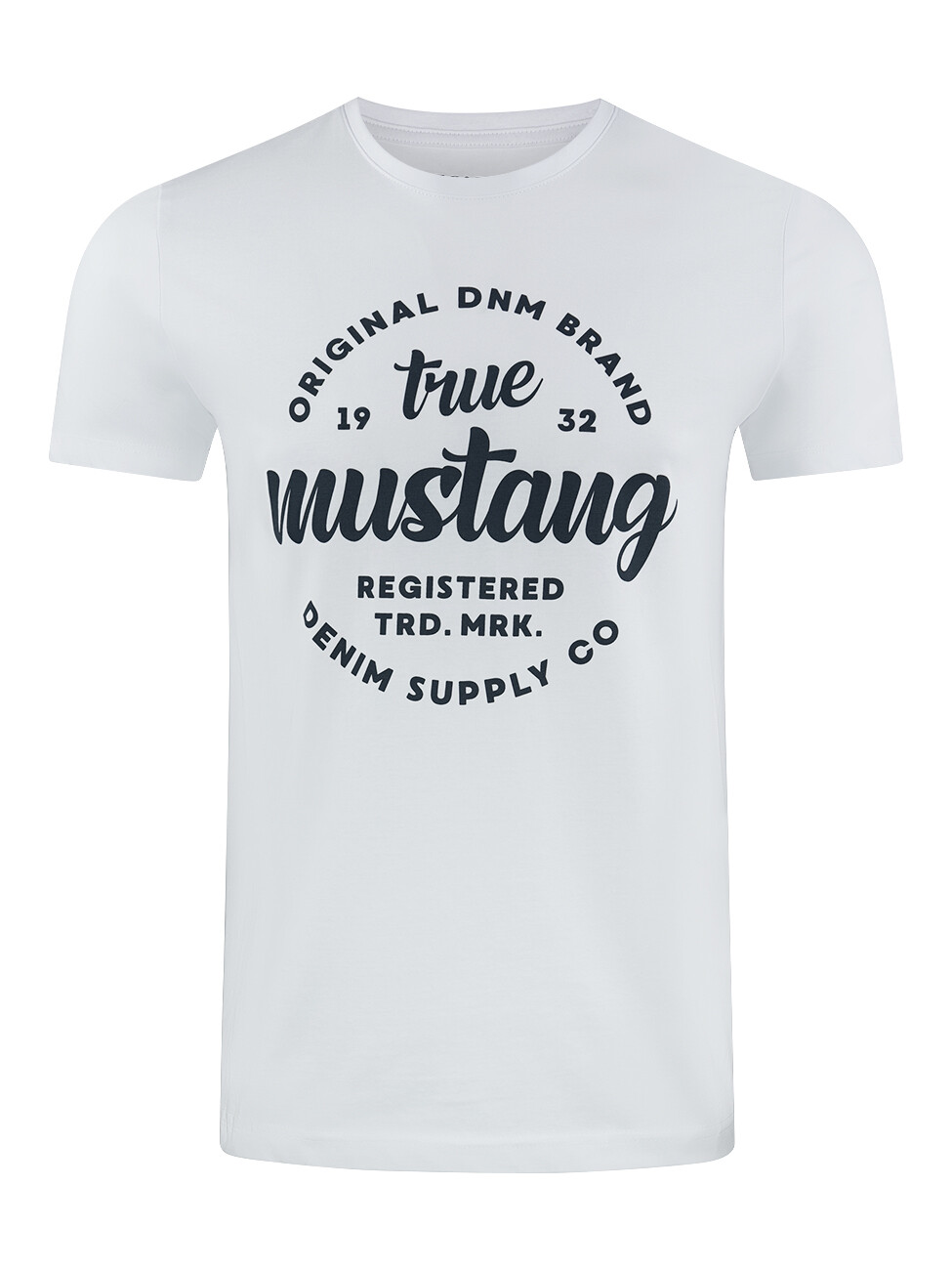 Футболка Mustang Herren из 100 хлопка с принтом Baumwolle Rundhals Kurzarm Sommer 3590₽