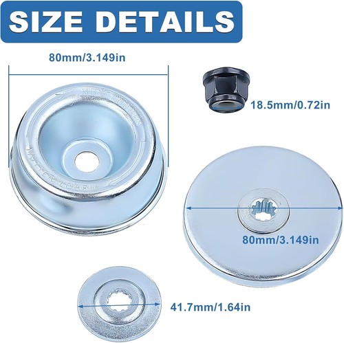 Adattatore lama testa decespugliatore STIHL FS55 FS55R FS36 FS44 FS56 - Foto 4 di 7