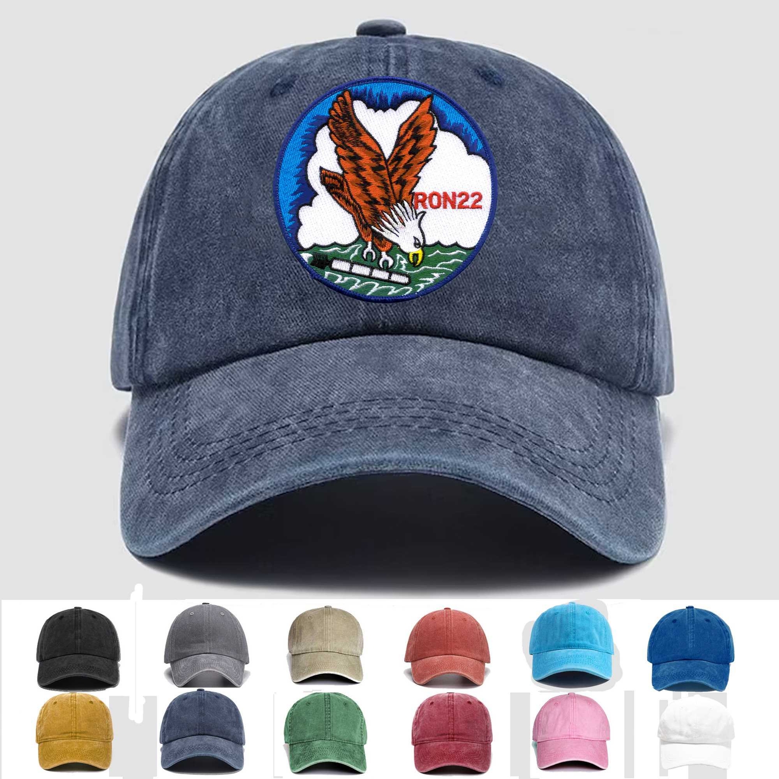 Custom Embroidered Hat MTBRON 22 Motor Torpedo Squadron, Veteran Cap, Gift Idea