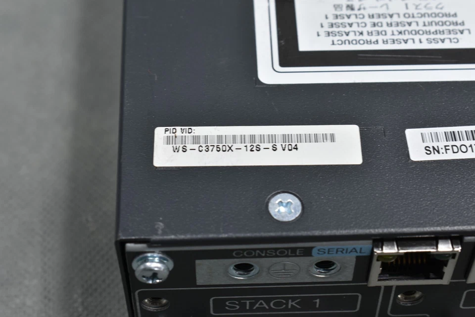 Cisco WS-C3750X-12S-SV04, Catalyst 3750-X , 12-Port Gigabit Switch C3KX-NM-10G - Image 2 of 4
