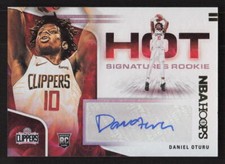 2020-21 Hoops Daniel Oturu Auto Hot Signatures Rookies AU #HR-DOT Card