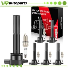 6 For 2004-2008 Mitsubishi Endeavor 3.8L V6 Ignition Coil & Spark Plug
