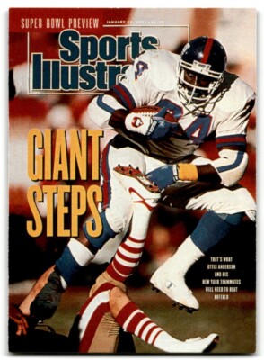 1999 Sports Illustrated Covers Giant Steps Ottis Anderson New York Giants #32