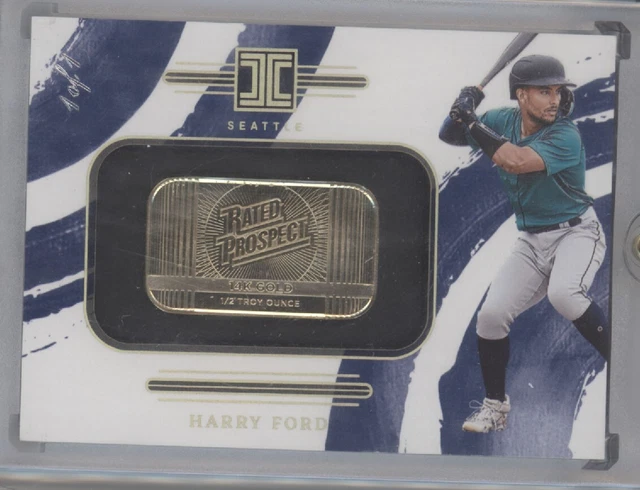 Harry Ford 2024 Panini Impeccable 14KT 1/2 Ounce Gold Bar RC #1/1