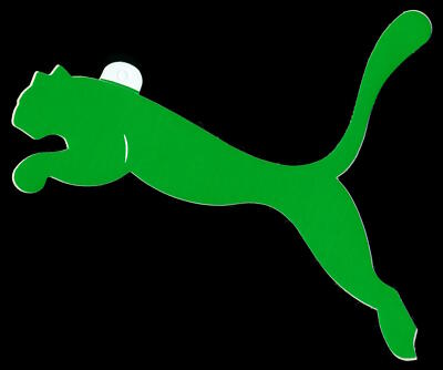 Werbe Aufkleber - Puma - 11x9cm - Vintage 80er 90er